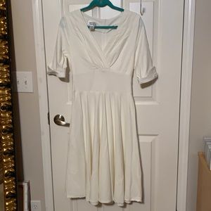 Unique Vintage white Large Dolores dress